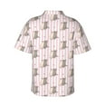 thumbnail image 4 of Xecao Heart Cat print Hawaiian shirt - a stylish short-sleeve button-down for men, perfect for casual beach and tropical outings., 4 of 9