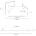 thumbnail image 3 of LAICAIW 15 Inches Invisible Wall Floating Bookshelf for Kids and Nursery, Clear Acrylic Shelves for Figures, 2 Pack (5MM Thick), 3 of 7