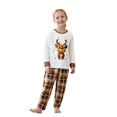 thumbnail image 2 of RUINIXCW Family Christmas Pajamas Matching Set Christmas Jammies Holiday Outfit Xmas PJS Set Sleepwear Long Sleeve Reindeer Printed Tops Plaid Pants Set, 2 of 10