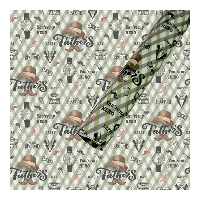 Hbdhejl Mattes White Cowhide Father'S Day Gift Wrapping Paper Gouache Nostalgic Gift Decoration Paper