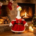 thumbnail image 6 of Sruoe Christmas Porch Goose Outfits, Porch Goose Clothes, 23 Inch Cement Goose Clothes Dress, Duck Clothes for Spring Easter Holiday Outdoor Garden Yard Lawn Patio Statue Decor, 6 of 9