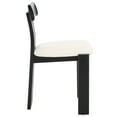 thumbnail image 6 of Safavieh Cayde Modern Wood Dining Side Chairs, Cream / Black, 6 of 8