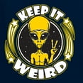 thumbnail image 6 of Wild Bobby Keep It Weird Alien Men Long Sleeve Shirt, 6 of 6