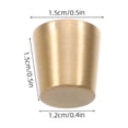 thumbnail image 2 of COMPUKAS 4Ud Soportes Decorativos Para En Cobre Dorado Y Estable, 2 of 6