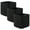Black, variant on CHERISHGARD 3 Pieces Cube Storage Baskets,Square Woven Rope Basket ,Square Baskets for Organizing