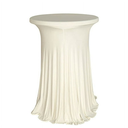 

Cocktail Table Cover Natural Wavy Drapes Spandex Tablecloth Party Decorations