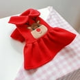 thumbnail image 4 of Topumt Christmas Costume for Dogs Reindeer Small Dog Christmas Costume Christmas Girl Dog Sweater Coat Dress, 4 of 6