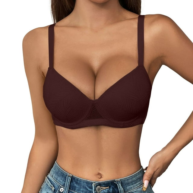 Womens Bralette Cut Underwire Demi Bralettes Full Coverage Smooth Comfortable Bra