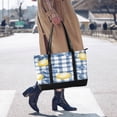 thumbnail image 4 of FORMRS Canvas Laptop Tote Bag for Women with 15.6" Computer Compartments Shoulder Handbag, Light Lemon, 4 of 7