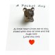 thumbnail image 2 of Bonita Tarjeta de Bolsillo de Resina con Forma de Perrito Pequeño, Tarjeta de Regalo Decorativa., 2 of 6