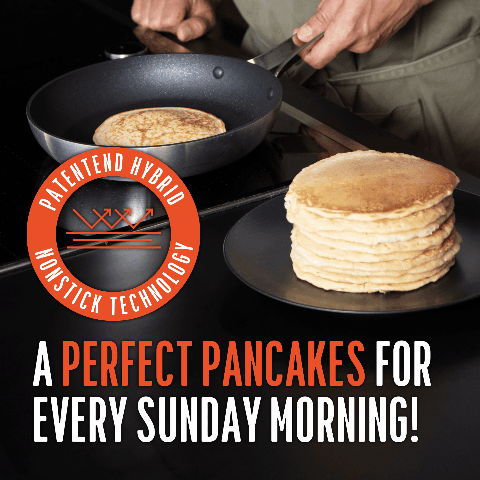Emura | Non-Stick 10in Aluminum Frying Pan| PFOA & PTFE Free| Induction, Ceramic, Gas Stove Compatible