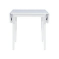 thumbnail image 6 of Linon Peake Square Dining Table with Drop Leaf, White, 6 of 14