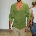 thumbnail image 2 of Vedolay Pullover Sweaters for Men 2023 Oversized Pullover Sweaters Tops Green,XL, 2 of 5