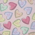 thumbnail image 5 of Serafina Home Valentine Vinyl Flannel Backed Tablecloth For Dining Room Kitchen Table Decor: Valentine's Day Love Candy Hearts Themed Designs 60" x 102", 5 of 7