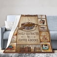thumbnail image 5 of Book Lovers Gifts Blanket Flannel Fleece Reading Librarian Coffee Throw Blanket Cozy Plush Ultra Soft Fuzzy Reader Bookworm Graduation Blankets for Girls Women Boys Men 80"X60", 5 of 6
