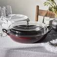 thumbnail image 3 of Staub Cast Iron 3.5-qt Braiser with Glass Lid - Grenadine, 3 of 10