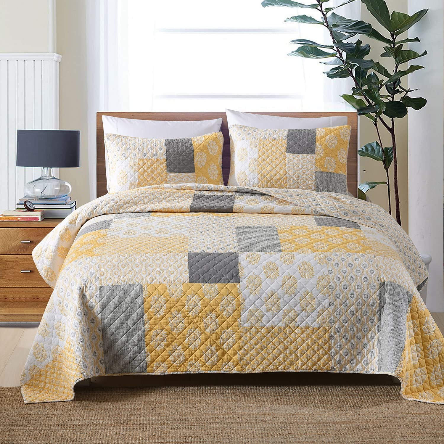 Personality recommendation Reversible Bedspread Coverlet Fit All-Season ...