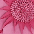 thumbnail image 5 of Mina Victory Sofia Suedette Flower 14" x 14" Round Pink Throw Pillow, 5 of 5