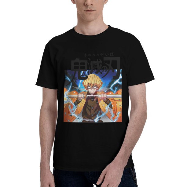 Camiseta de Manga Corta para Hombres Kimetsu no Yaiba