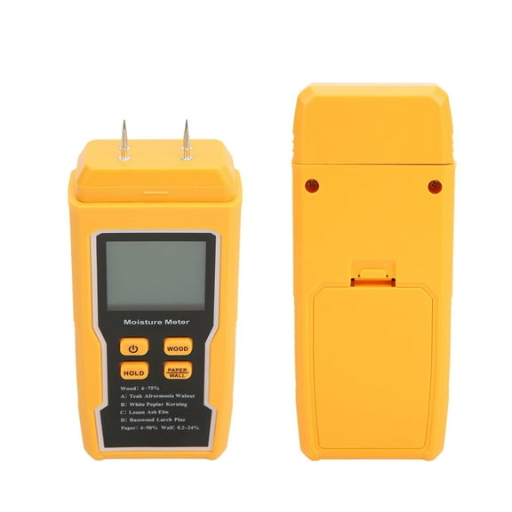 GJX Digital Mold Detector,Moisture Tester,Wood Moisture Meter Humidity Tester Pin Type Large LCD Display with Backlight for Firewood Paper Wall Materials
