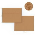 thumbnail image 2 of A7 Brown Kraft Envelopes Self Seal 100 Pack，Goefun 5x7 Envelopes for Invitations, 120 GSM Mailing Envelopes Printable for Weddings, Business, Birthday, Photos, Documents and DIY Cards, 2 of 6
