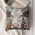 thumbnail image 3 of YINGXI Hello Sweet Cheeks Highland Cow Pillow Cover Decor Vintage Country Farmhouse Art for Gifts and Home Decor Flannel Pillow Cover 20x20in, 3 of 5