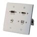 Vga Usb Wall Plate C2G HDMI VGA 3.5mm and USB Pass Through Double Gang Wall Plate - Aluminum - mounting plate ()