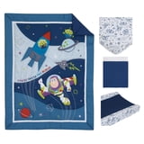 Disney Toy Story Outta This World Blue 4 Piece Crib Bedding Set ...