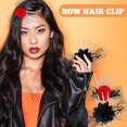 thumbnail image 4 of ¡Gran oferta! Horquilla con forma de rosa de mano esqueleto de Terror, vestido de baile extraño para Halloween, decoración con Clip LATERAL de malla, 4 of 5