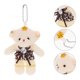 thumbnail image 3 of Mini Bear Dolls Hanging Pendant for Decoration 10Pcs Dark Brown Plush Material, 3 of 5