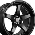 thumbnail image 2 of XXR 555 18x10 5x100/5x114.3 25et Flat Black Wheel, 2 of 3