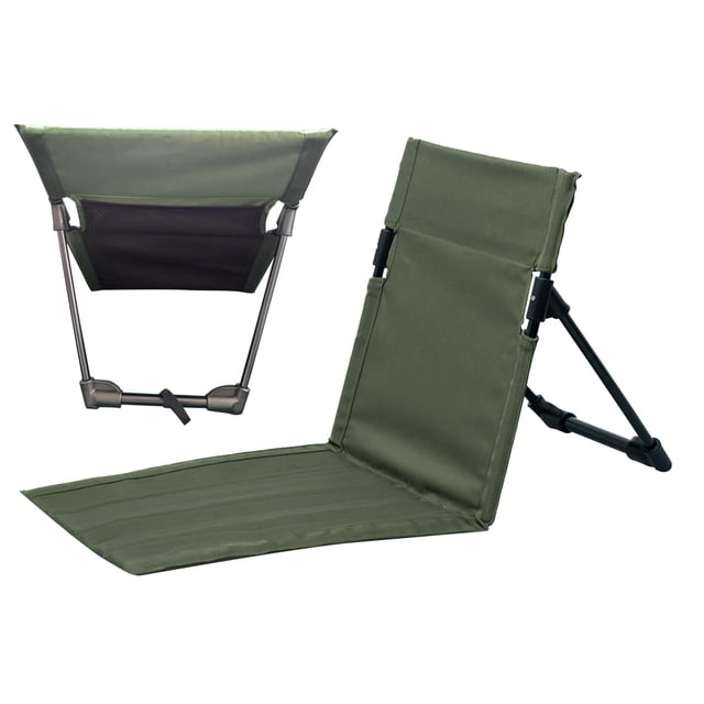 Hugtrwg Silla Trasera Portátil Cojín Asiento Plegable Ligero Cómodo (verde)
