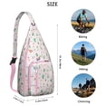 thumbnail image 4 of Cartoon Llama Pattern Shoulder Bag - Funny Alpaca Print Sling Backpack for Daily Use (Adorable Animal Design, Water-Resistant Crossbody Daypack), 4 of 4