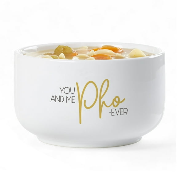 Personalization Mall 14 oz. Soup Puns Bowl, You & Me Pho-ever