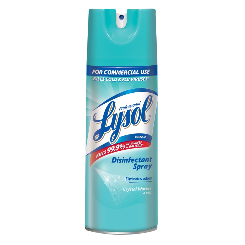 Professional Lysol Disinfectant Spray, Crystal Waters, 12.5oz Walmart