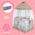 thumbnail image 4 of Cuna Corral Colecho Mecedora Titi + Plus iBaby con Velo Alto Dosel Cambiador y Móvil Musical beige, 4 of 10