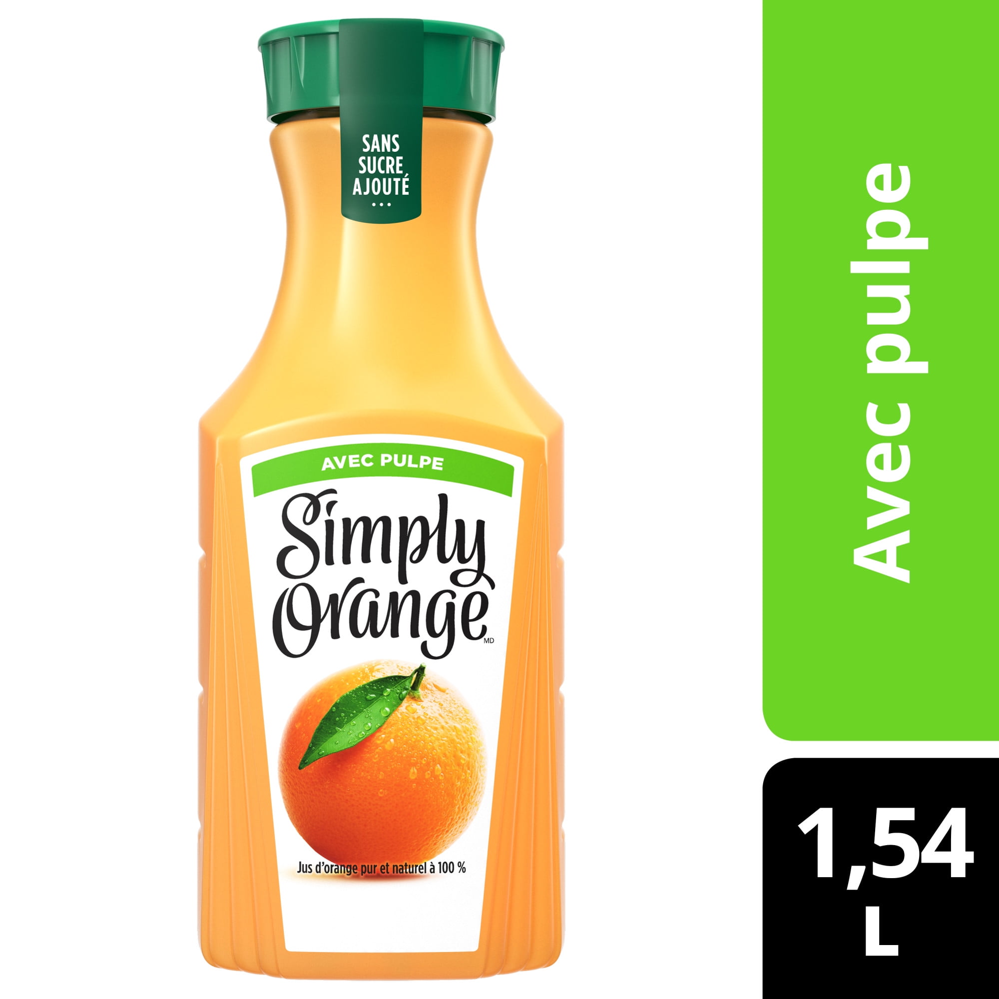 Simply Orange With Pulp Bottle, 1.54 Liters