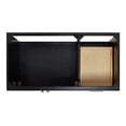 thumbnail image 6 of Ariel Hamlet 43 In. Left Offset Rectangle Sink Vanity With 0.75 In. Carrara White Countertop In Black, 6 of 11