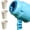 Sky Blue, variant on Handheld Air Cannon toys Single Shot Air Blaster Gun No Battery | Air Vortex Cannon Fart Blaster Air Gun Prank toys Indoor Outdoor Sports toys