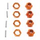 thumbnail image 3 of Adaptadores de cubos de rueda hexagonales, 4 piezas Ruedas de rueda hexagonales de 17 mm Extensión de cubo hexagonal Adaptador de cubo de rueda hexagonal Funcionamiento suave, 3 of 8