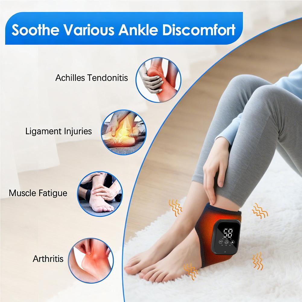 3 in 1 Foot Massager,Foot Massager for Plantar Fasciitis,Wireless & Portable with 3-Level Heat Massage Adjustable