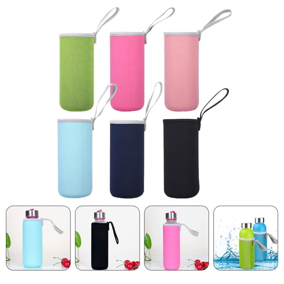COSMOBETTY 6Pcs Insulated Cloth Water Bottle Sleeve with Non-Slip Design for Temperature Control