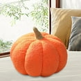 thumbnail image 3 of Almohadas de calabaza de Halloween, lindo cojín en forma de 3D, decoración del hogar de Halloween, juguetes de peluche, almohada rellena para sala de Naranja, 3 of 8