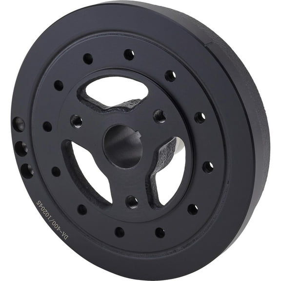 Harmonic Balancer, 8 Inch, Plain Steel, Fits Small Block Chevy 400