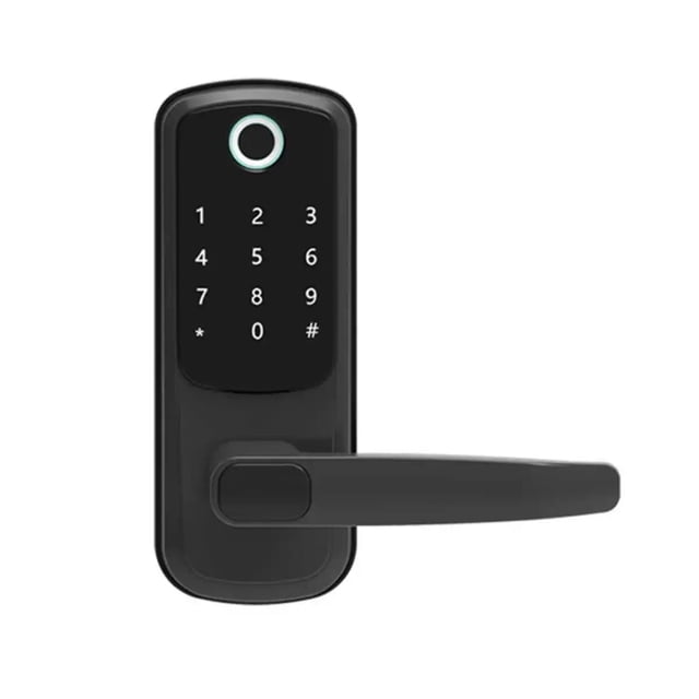 Electronic Smart Door Lock With Biometric Fingerprint / Password /Smart Card / Key Unlock/ USB Emergency Charger ,Corrosion-Resistant