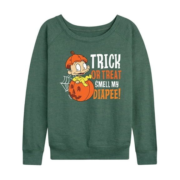 Rugrats - Dill Trick Or Treat Diapee - Women's Lightweight French Terry Long Sleeve Shirt