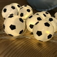 thumbnail image 4 of 20 LEDs Football String Lights Soccer Ball Night Light Garlands Decor Kids Bedroom Party  Holiday Light, 4 of 6