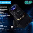 thumbnail image 5 of Cámara USB de 8 MP con zoom, lente de 2,8-12 mm, cámara web de enfoque variable para PC, minicámara UVC USB 2.0 con cámara para computadora, cámara de primeros planos con zoom manual IMX179, cámara we, 5 of 5