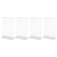 thumbnail image 2 of 4pcs Acrylic Sign Holder Desktop Display Stand Tabletop Sign Holder Vertical Sign Holder, 2 of 4