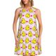thumbnail image 1 of Balery Ducks And Pink Heart Vestidos de verano para mujer con estampado: vestido holgado sin mangas, vestido playero informal y cómodo para días calurosos., 1 of 7